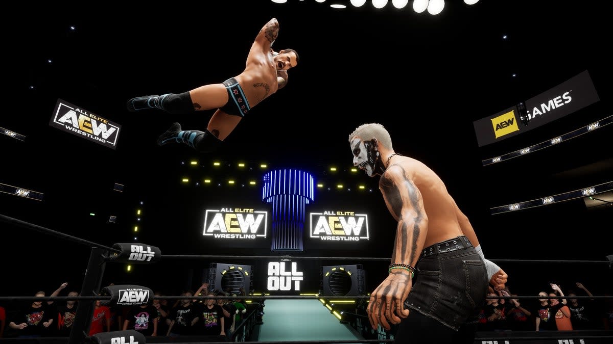 AEW Fight Forever, released in June 2023, is among three new free games available to PS Plus members in June 2024 (AEW Fight Forever)