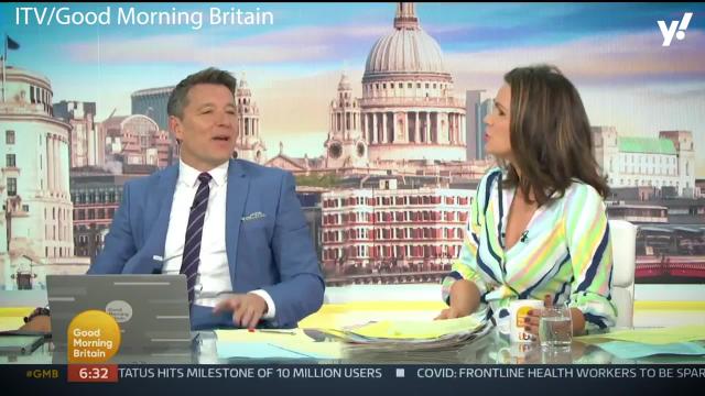 <p>Ben Shephard had to prop his leg up on a chair as he was welcomed back to Good Morning Britain by Susanna Reid. The presenter has recently undergone surgery on his leg following an injury he picked up playing football.</p>