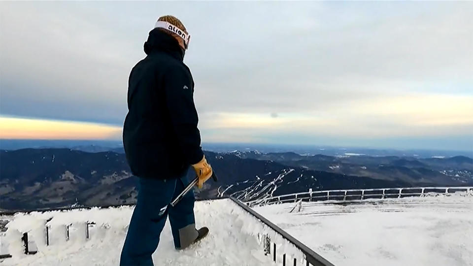 The view from the summit of Mt. Washington. / Credit: CBS News