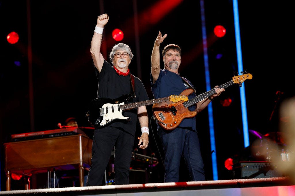 Randy Owen and Teddy Gentry of Alabama performed during CMA Fest 2023. The country group will make a stop at the Resch Center in Ashwaubenon on Oct. 17.