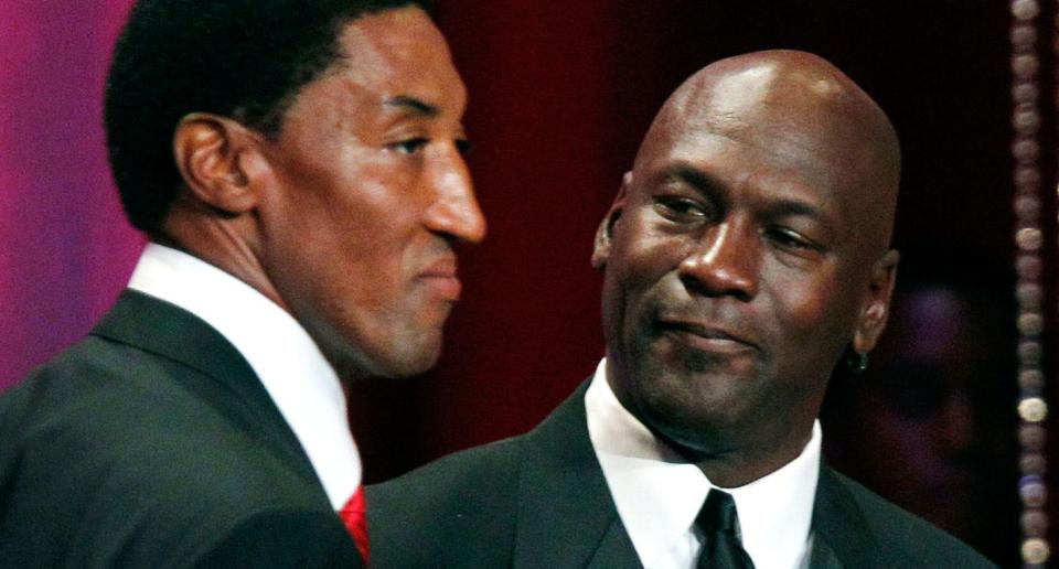 Scottie Pippen appears to have seen the error of his way in the LeBron vs. M.J. debate. (AP)