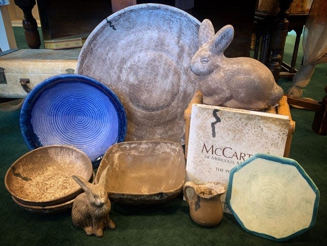 A McCarty's Pottery display at John White Ltd. in Hattiesburg.