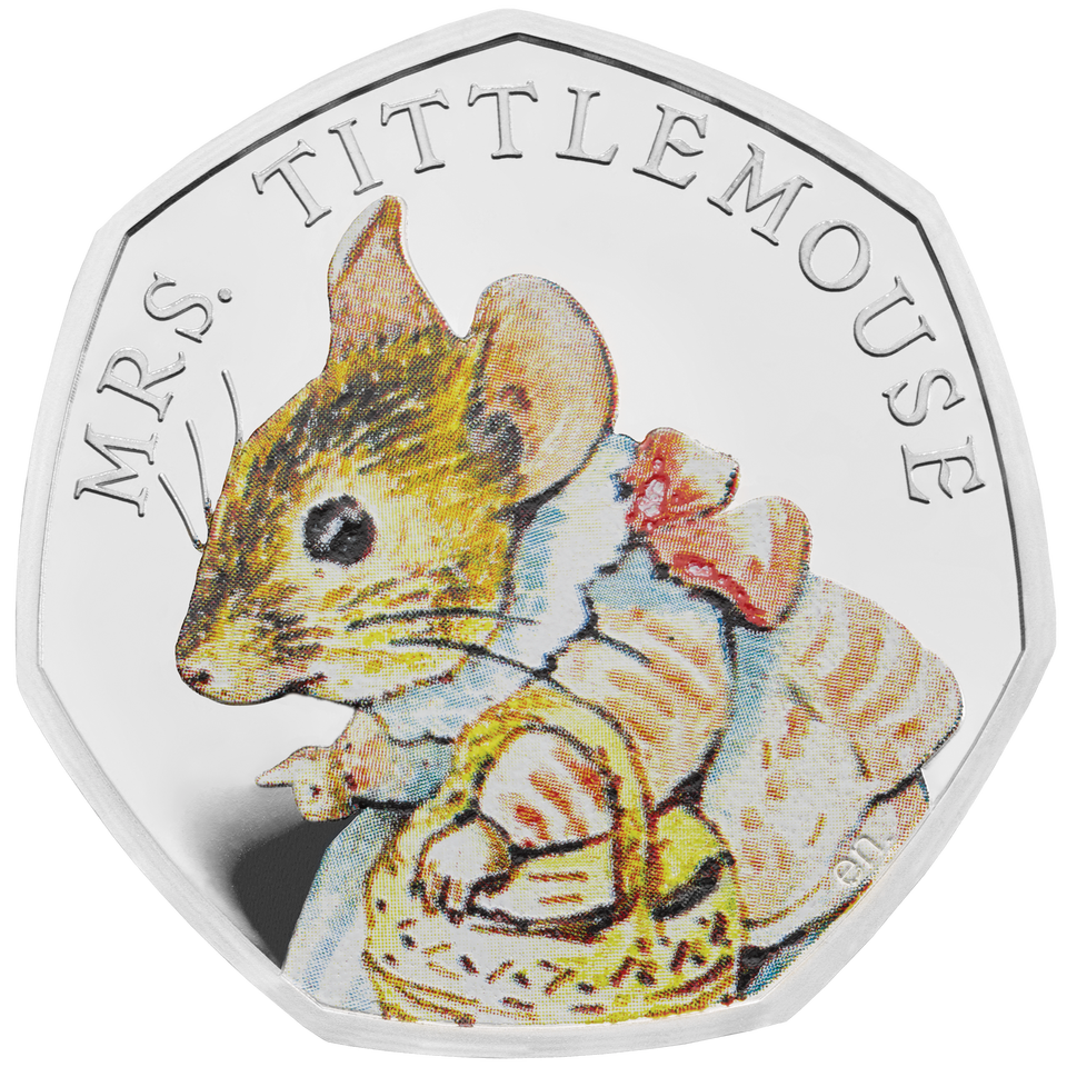 The busy Mrs Tittlemouse completes the furry foursome (Royal Mint)