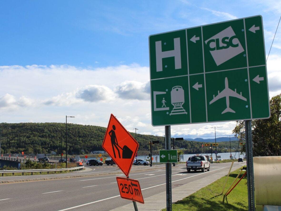 Voters in the Gaspé region say roads are their only way to get around — and those are under near-constant repair.  (Franca Mignacca/CBC - image credit)