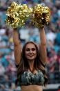 <p>A Jacksonville Jaguars cheerleader during the game against the Houston Texans at EverBank Field on November 13, 2016 in Jacksonville, Florida. (Photo by Sam Greenwood/Getty Images) </p>