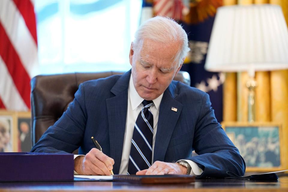 U.S. President Joe Biden signed the American Rescue Plan Act of 2021 on March 11, 2021, to provide assistance to communities impacted by the COVID-19 pandemic. Guernsey County will receive an estimated $7.6 million while Cambridge was awarded $1,006,000 and Byesville received $260,000.