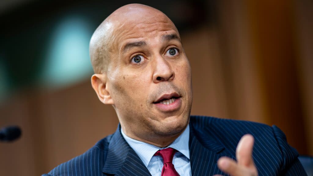 New Jersey Sen. Cory Booker is leading the effort to get Google and its parent company, Alphabet, to investigate how the company and its products may perpetuate racial bias. (Photo by Al Drago/Getty Images)