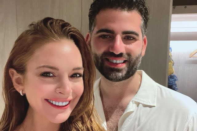 Lindsay Lohan/instagram Lohan and husband Bader Shammas have welcomed a baby boy