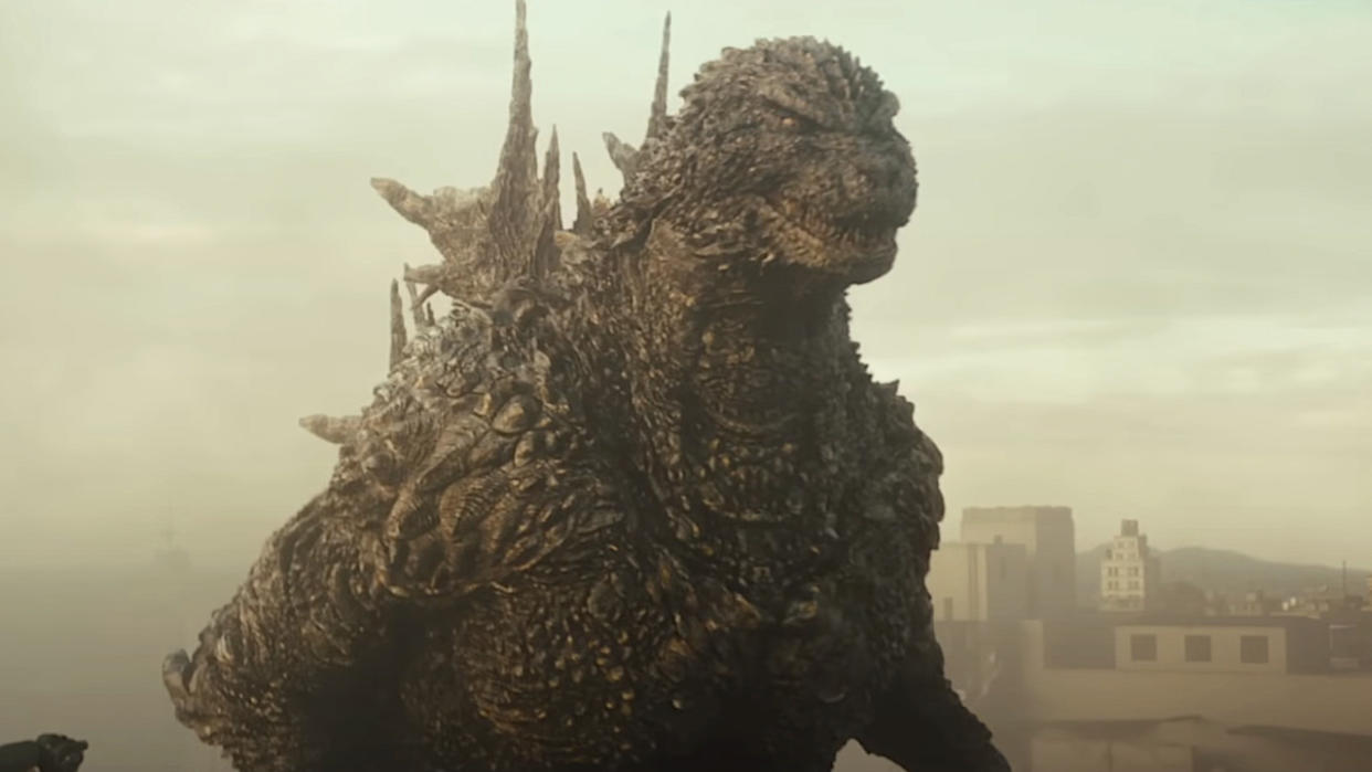  Godzilla in the city in Gozilla Minus One. 