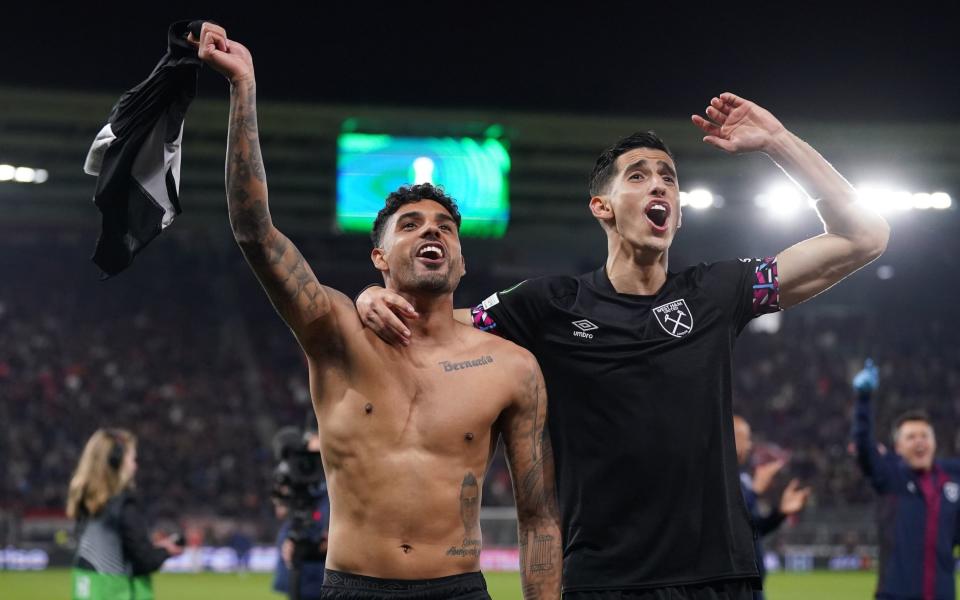 Emerson Palmieri after West Ham reached the Conference League final - Emerson Palmieri: &#39;I couldn&#39;t understand what David Moyes was saying&#39; - PA/Adam Davy
