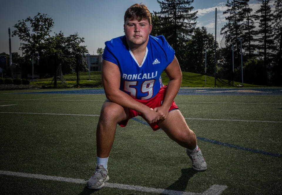 Roncalli offensive lineman Trevor Lauck committed to Iowa.