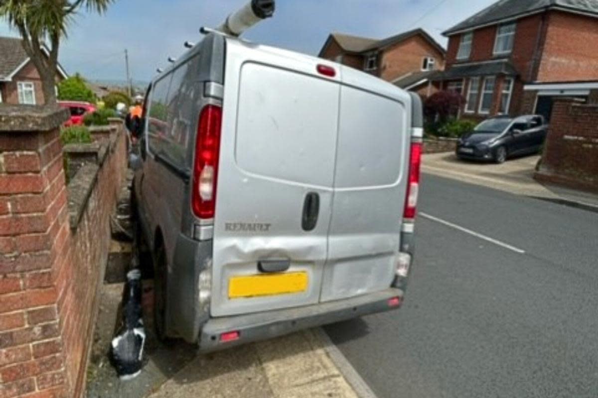 Scene of a collision in Shanklin <i>(Image: IW Police)</i>