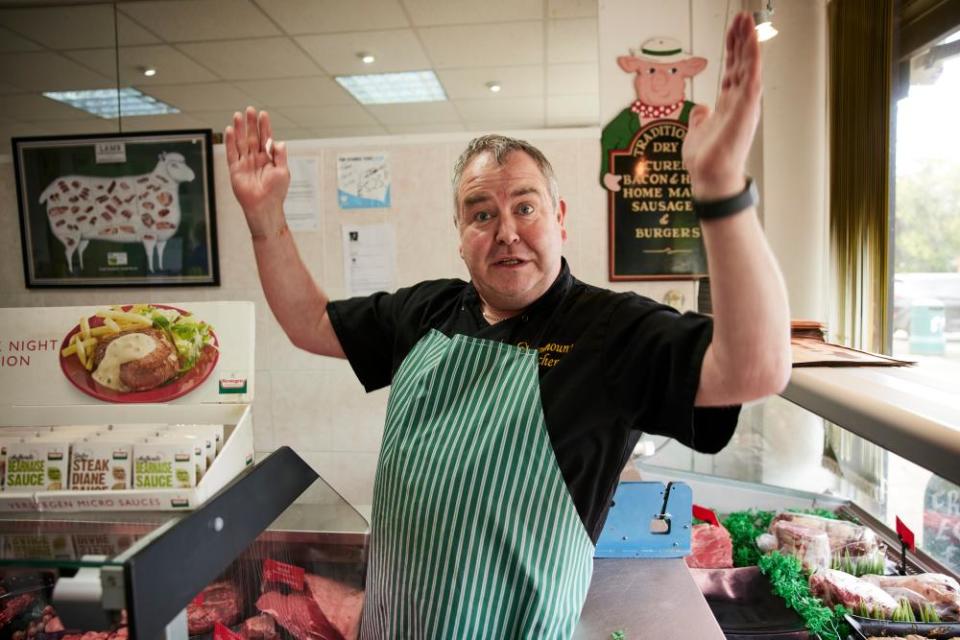 Butcher Robin Skinner, in Bury North