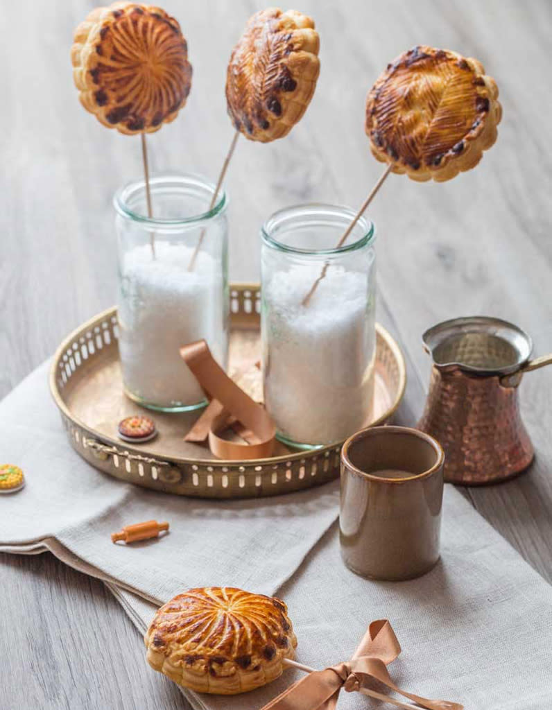 Mini-galettes des rois à la poire et au chocolat