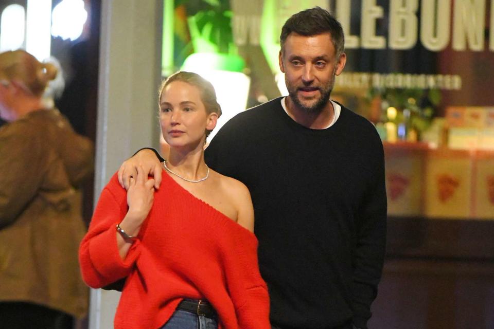 <p>TheImageDirect.com</p> Jennifer Lawrence and husband Cooke Maroney enjoy date night in New York City