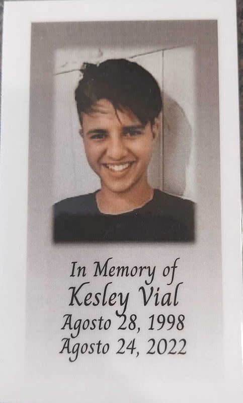 Handout obituary image shows Brazilian Kesley Vial, who was detained by U.S. immigration authorities at the Torrance County Detention Facility in New Mexico in 2022