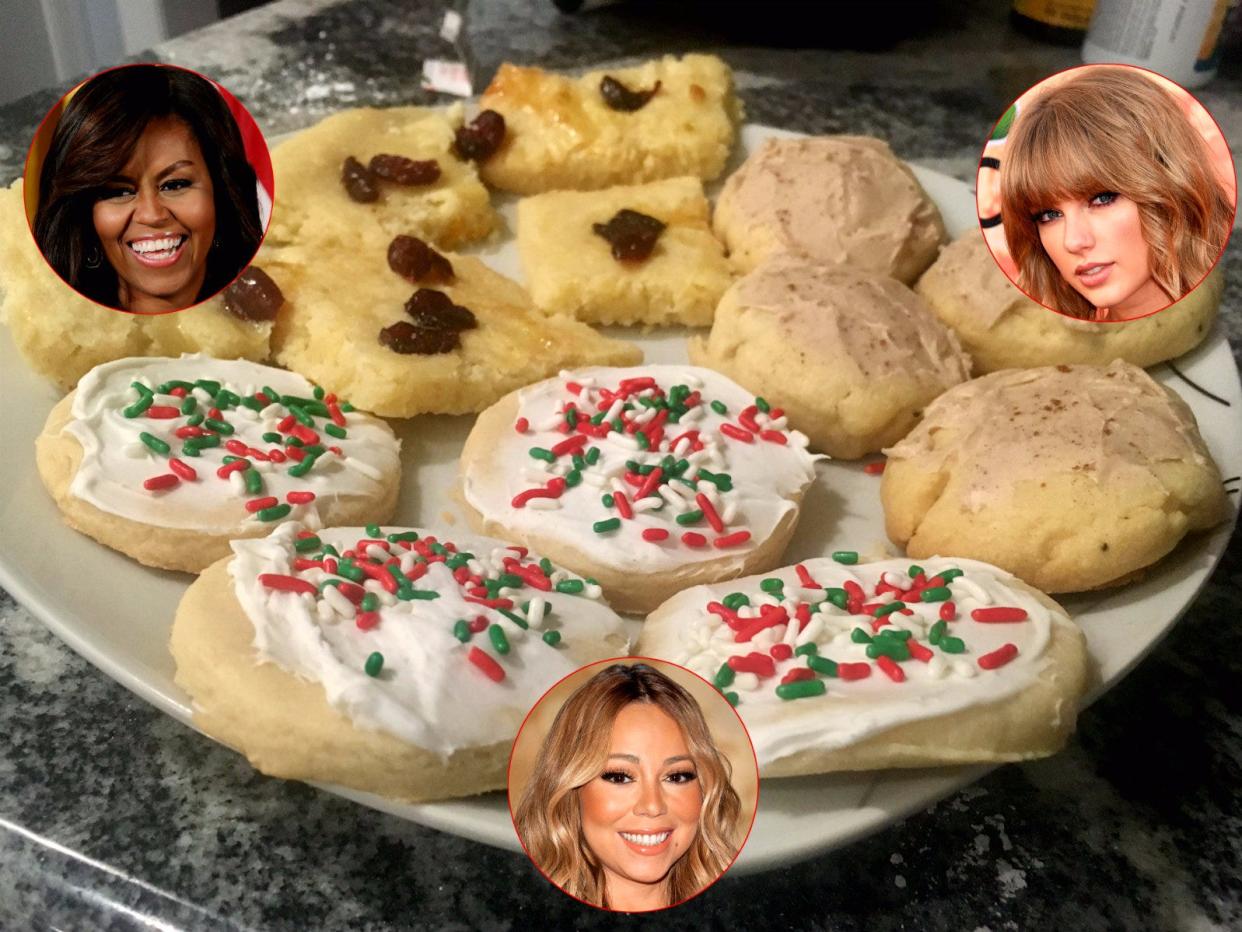 Christmas celebrity cookies