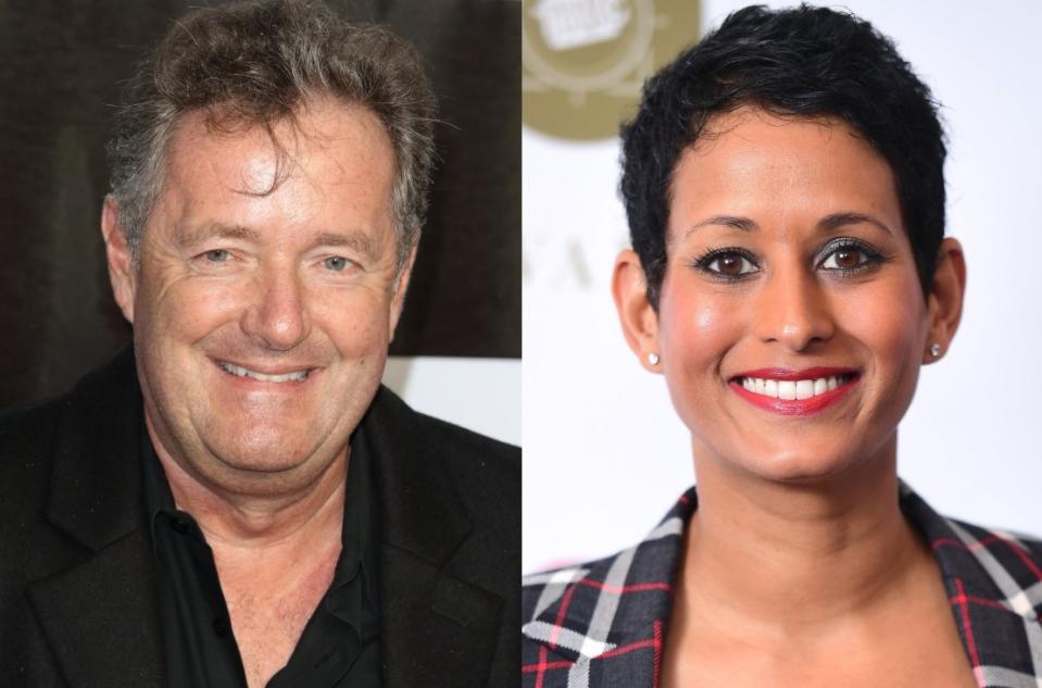 'Good Morning Britain' presenter Piers Morgan has come out in defence of fellow broadcaster Naga Munchetty after the BBC has claimed she broke impartiality guidelines by criticising Donald Trump (Keith Mayhew/Ian West/ Getty)