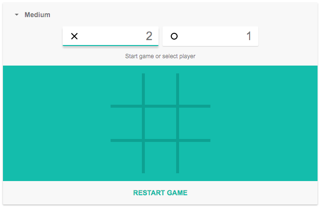 Google Tic Tac Toe