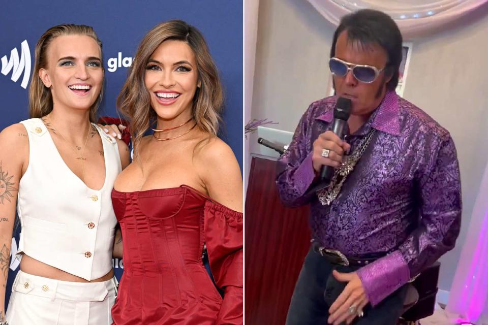 Axelle/Bauer-Griffin/FilmMagic; Chrishell Stause Instagram Chrishell Stause and G Flip had an Elvis impersonator at their wedding ceremony