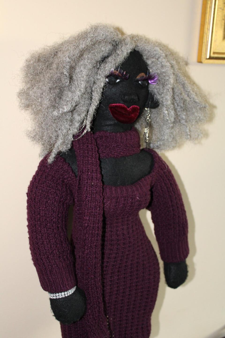 "Purple Haze" by doll artist Angela Khalifah.