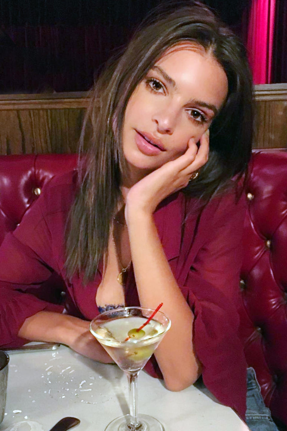 On Wednesday evening, Emily Ratajkowski continued to push the limits with her nakedness on Instagram by adjusting her cleavage in front of her 14.3 million followers.