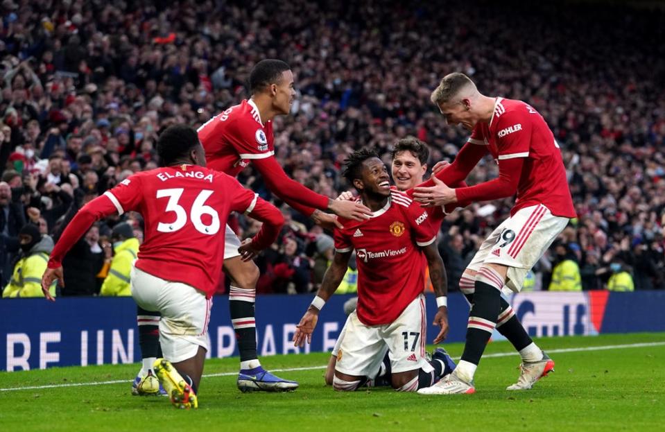 Fred struck the winner at Old Trafford (Martin Rickett/PA)