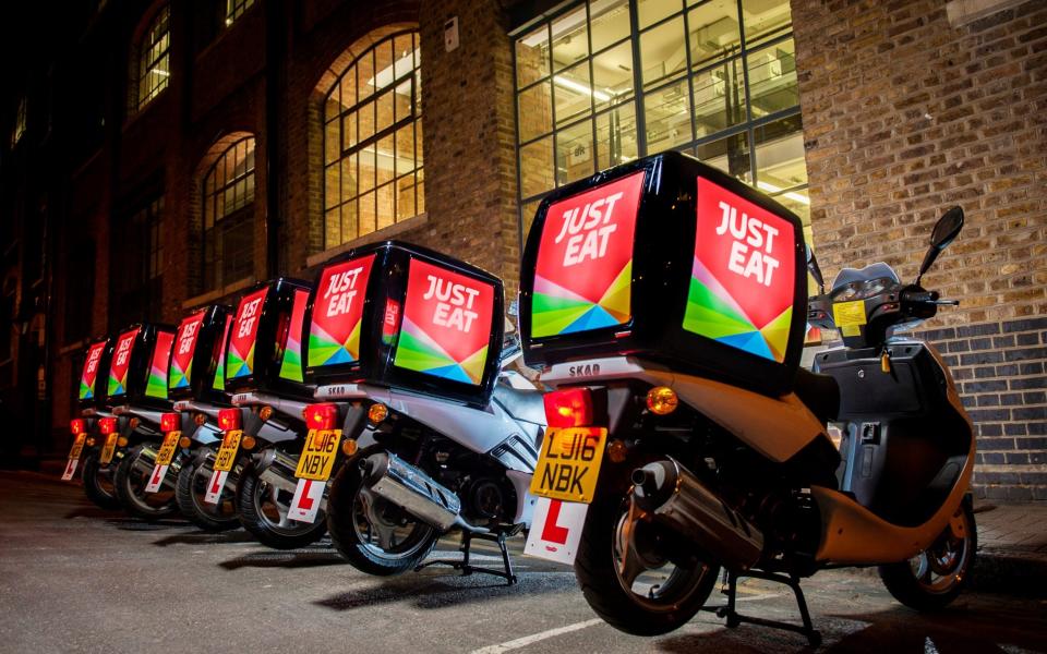 Just Eat delivery moped - Fergus Burnett 