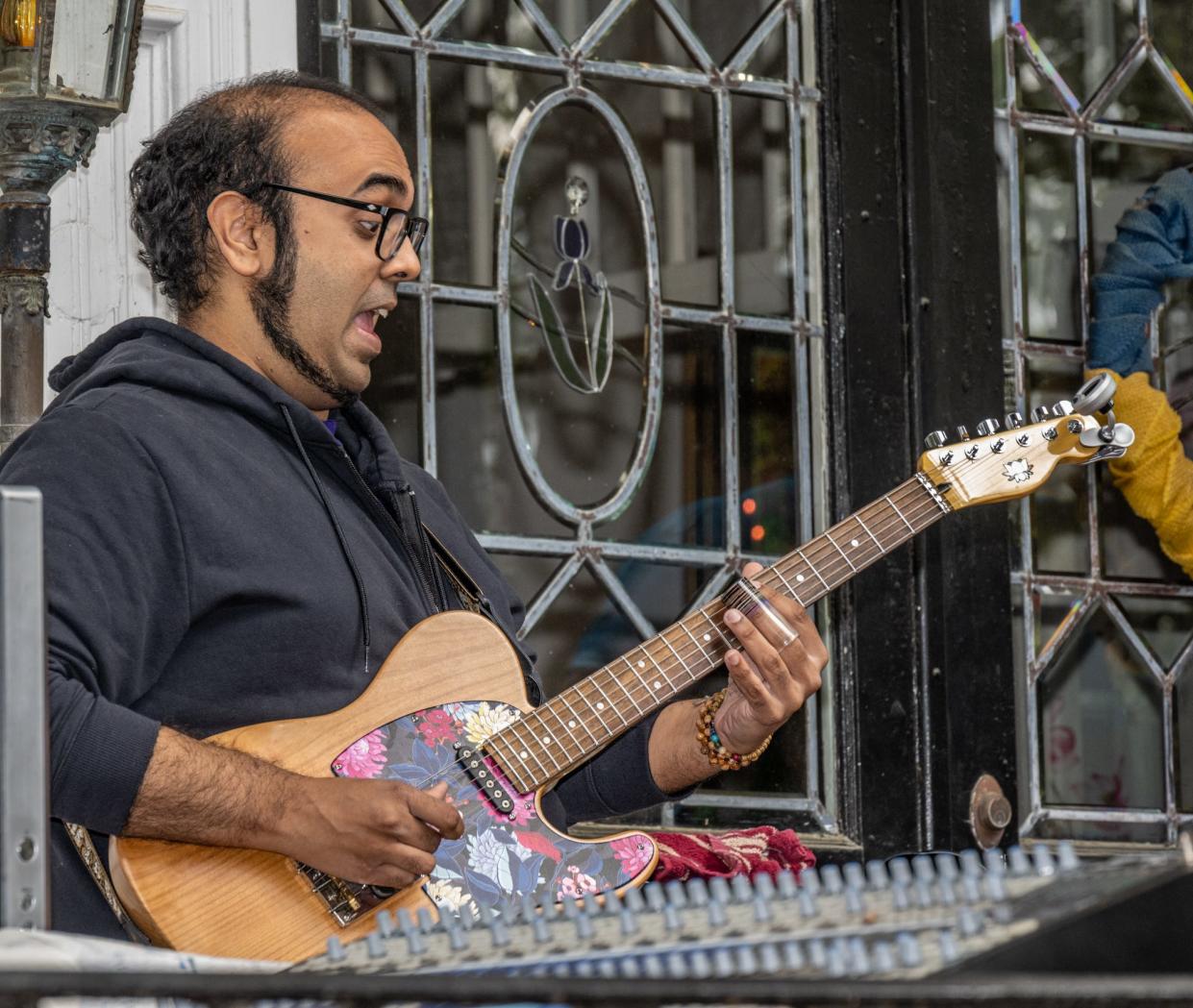 Chris Seepersaud performs with Sasha Tuck at the Blue Tavern on Friday, June 28, 2024.