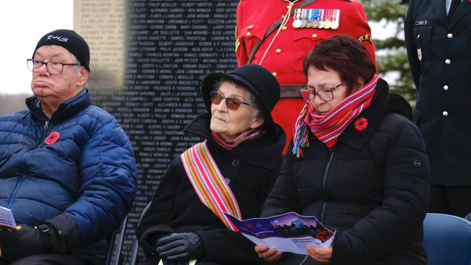 Josie Searson, left, said while she didn't feel marginalized while a part of the military, she can understand there was a time that may have not appreciated Métis veterans.