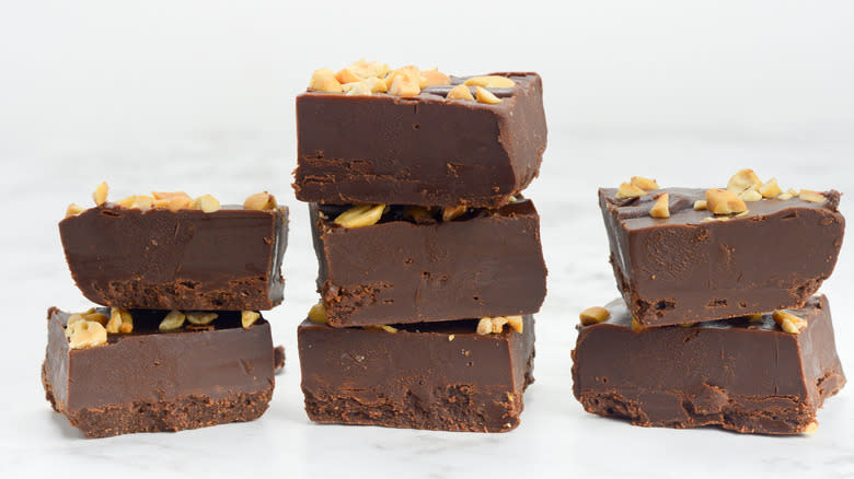 Chocolate Peanut Butter Keto Fudge