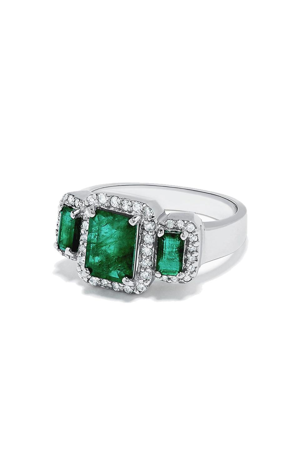 Emerald & Diamond Ring