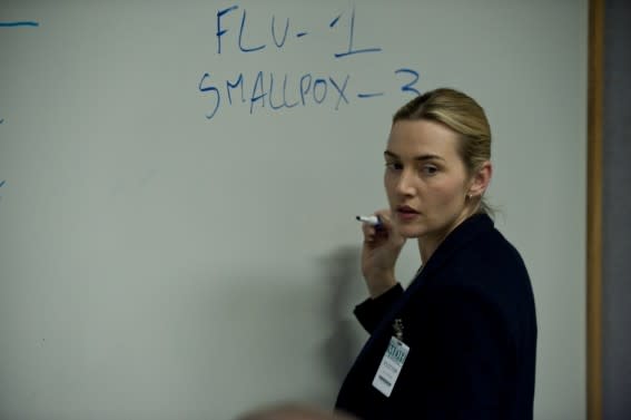 Kate Winslet in Contagion (Credit: Warner Bros)