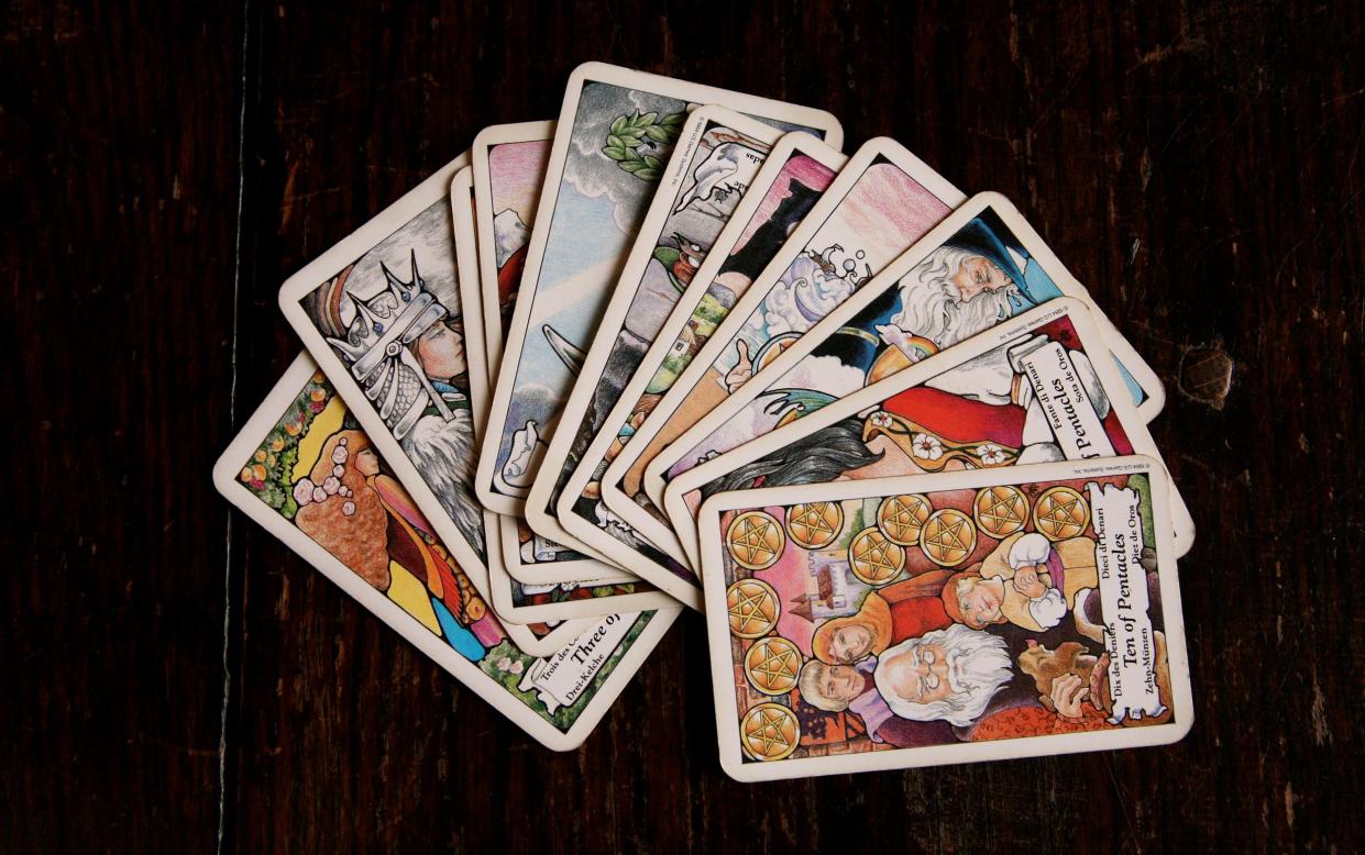 Some pagans use tarot cards for meditation and guidance