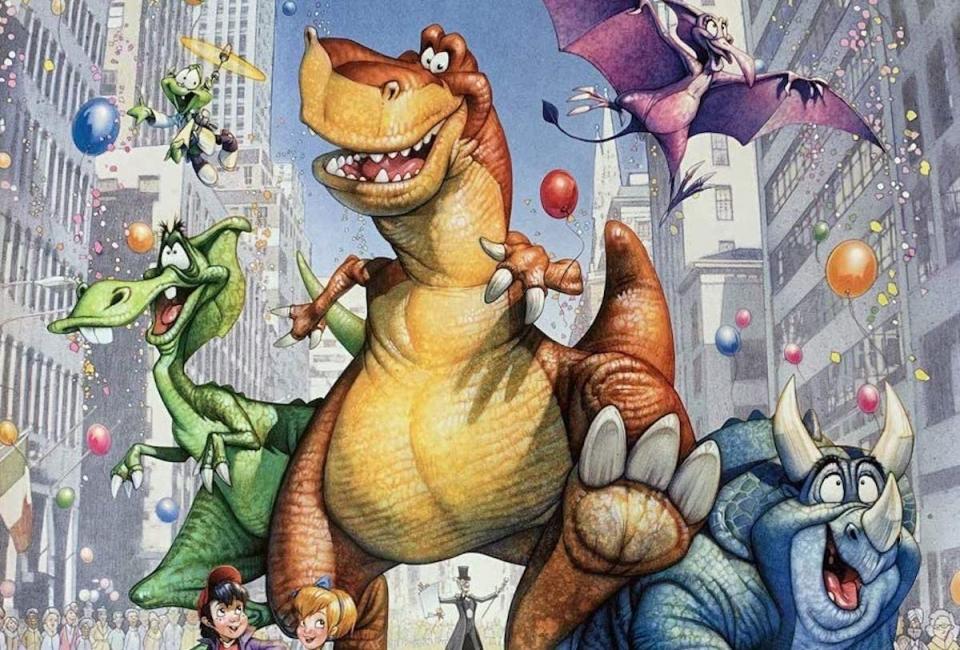 Cartel oficial de 'Rex, un dinosaurio en Nueva York' (Amblin/Universal Pictures)