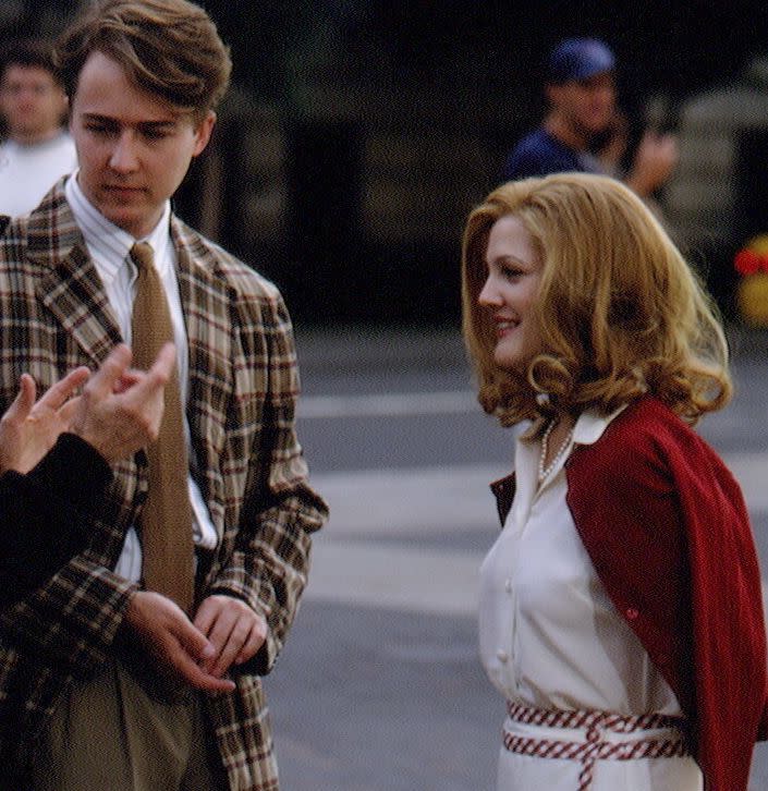 Drew Barrymore on the set of &ldquo;Everyone Says I Love You.&rdquo; (Photo: Lawrence Schwartzwald via Getty Images)