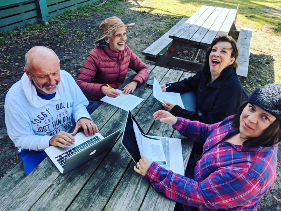 Ossabaw Island Writers' Retreat participants enjoy the serene setting while practicing their craft.