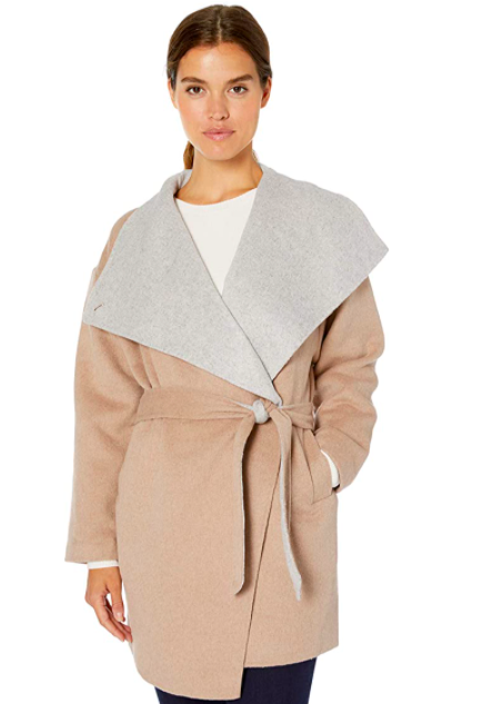 Daily Ritual Women's Double-Face Wool Short Coat. Image via Amazon.