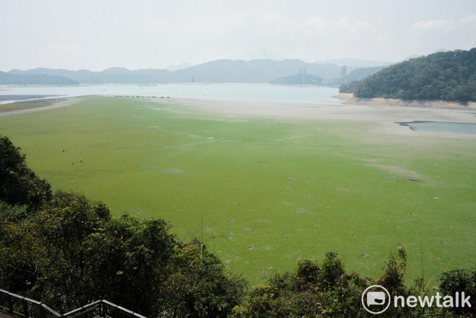 昨日的午後陣雨，日月潭累積12.5毫米雨量，蓄水率稍微回升(資料照)。   圖：張良一/攝