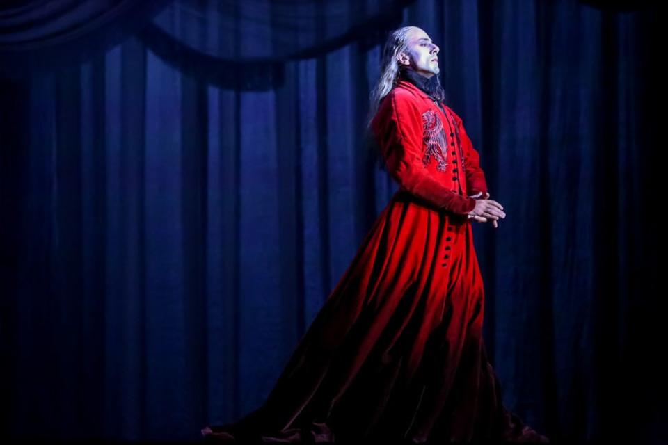 Davit Hovhannisyan performing the role of "Dracula" in 2015 at the Milwaukee Ballet.