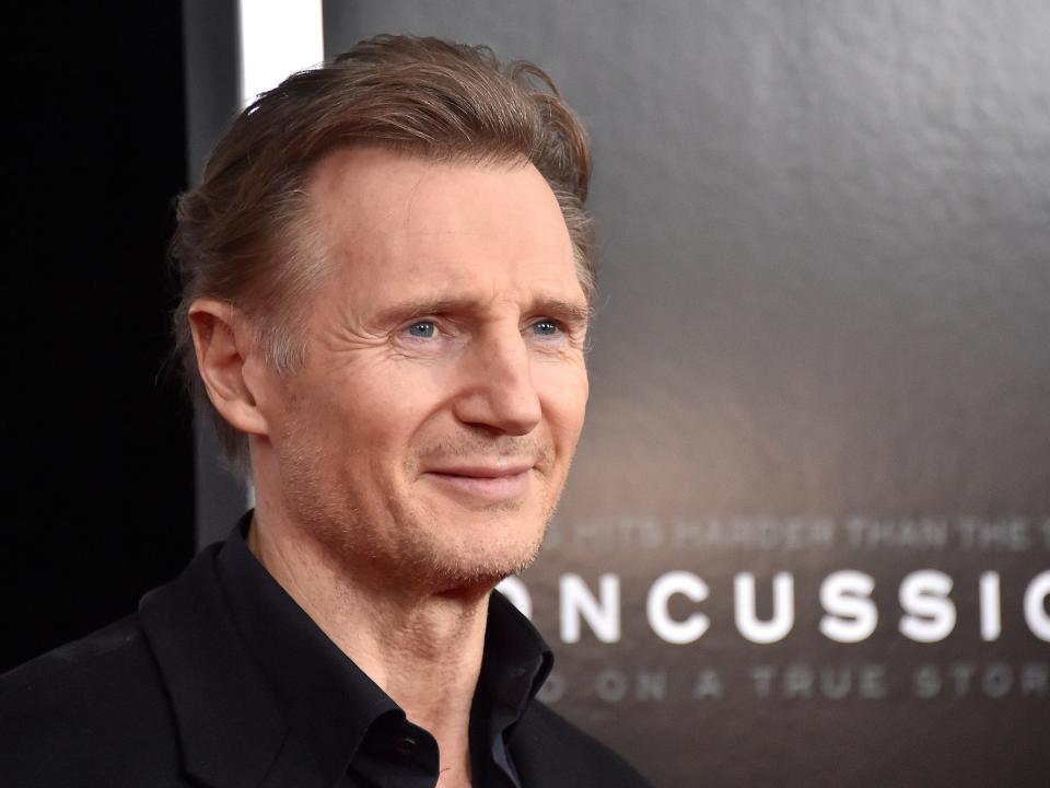 Liam Neeson at Concussion premiere 2016