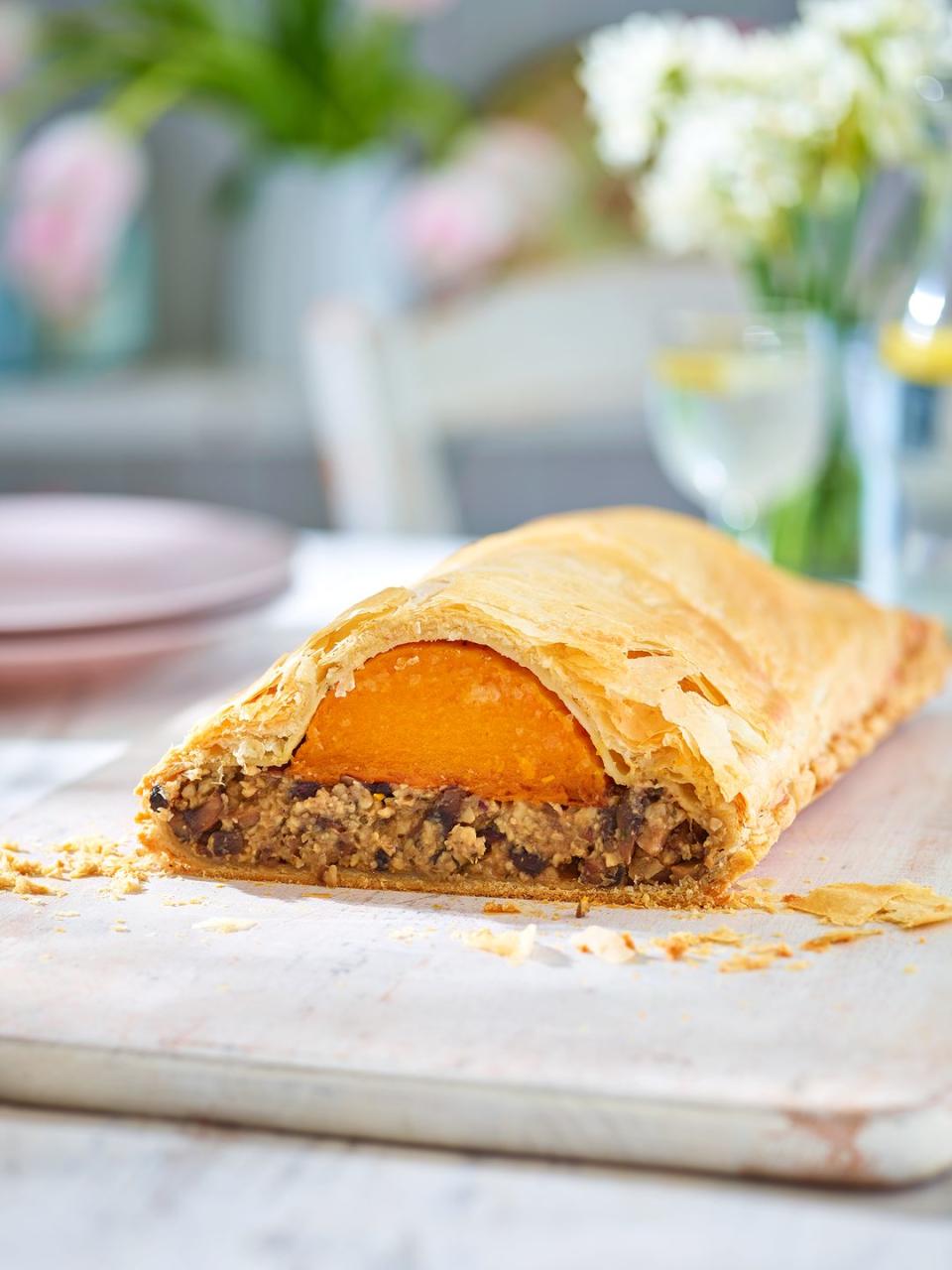 vegetarian christmas recipe butternut and mushroom wellington