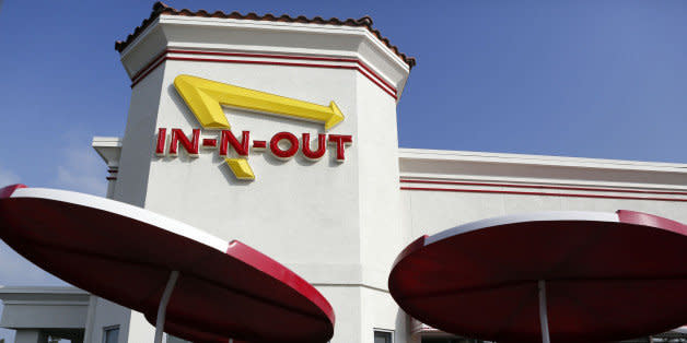 Customers enter an In-N-Out Burger restaurant in Costa Mesa, California, U.S., on Wednesday, Feb. 6, 2013. In-N-Out, with almost 280 units in five states, is valued at about $1.1 billion based on the average price-to-earnings, according to the Bloomberg Billionaires Index. Photographer: Patrick T. Fallon/Bloomberg via Getty Images (Photo: )