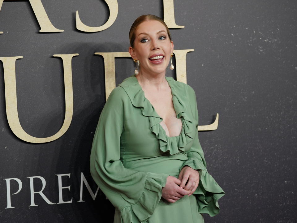 Katherine Ryan attending the UK premiere of The Last Duel at the Odeon Luxe Leicester Square, London. Picture date: Thursday September 23, 2021. (Photo by Yui Mok/PA Images via Getty Images)