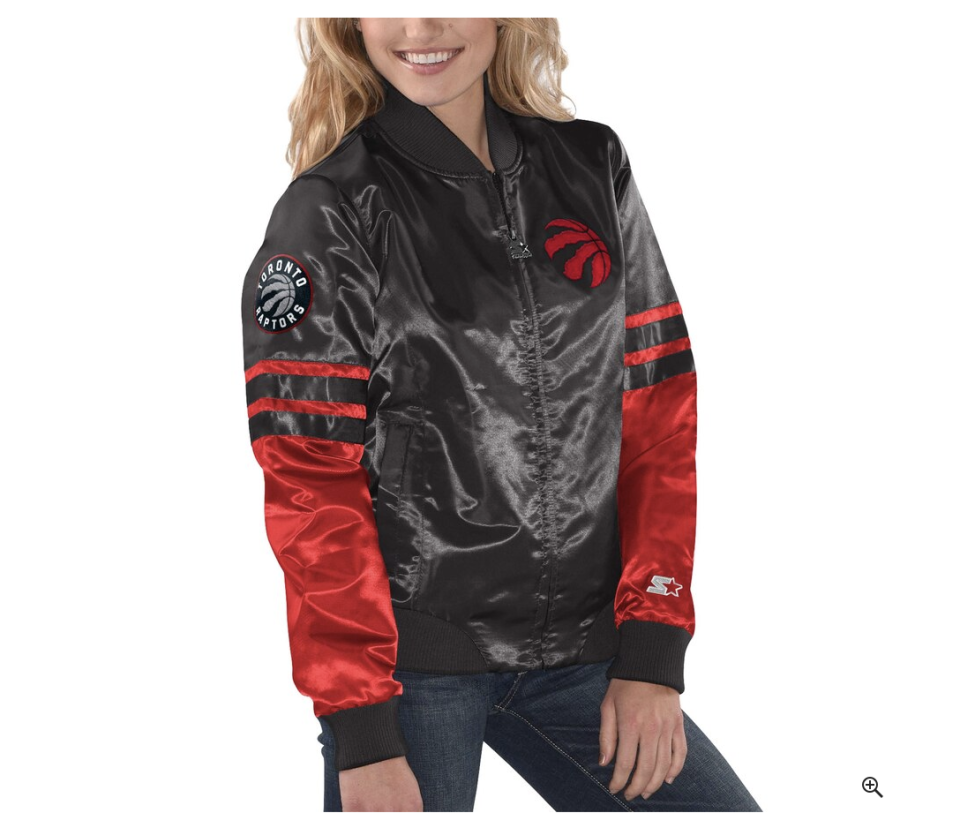 (Women's Starter Black Toronto Raptors Full-Zip Jacket)