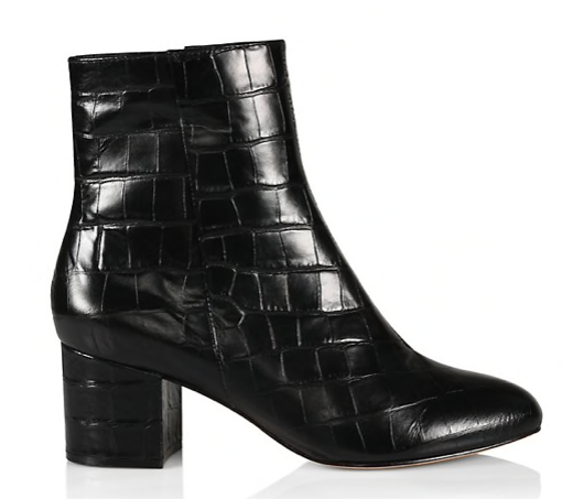 To Buy: Schutz Lupe Croc-Embossed boots, 8 - Credit: Courtesy of Saks 5th Avenue