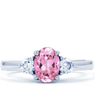 <p>Paragon pink sapphire and diamond engagement ring, £1,690, <a href="http://www.diamond-boutique.co.uk/18k-white-gold-pink-sapphire-and-diamond-gemstone-ring-h-si-307315179-html?" rel="nofollow noopener" target="_blank" data-ylk="slk:Diamond Boutique;elm:context_link;itc:0;sec:content-canvas" class="link ">Diamond Boutique</a></p>