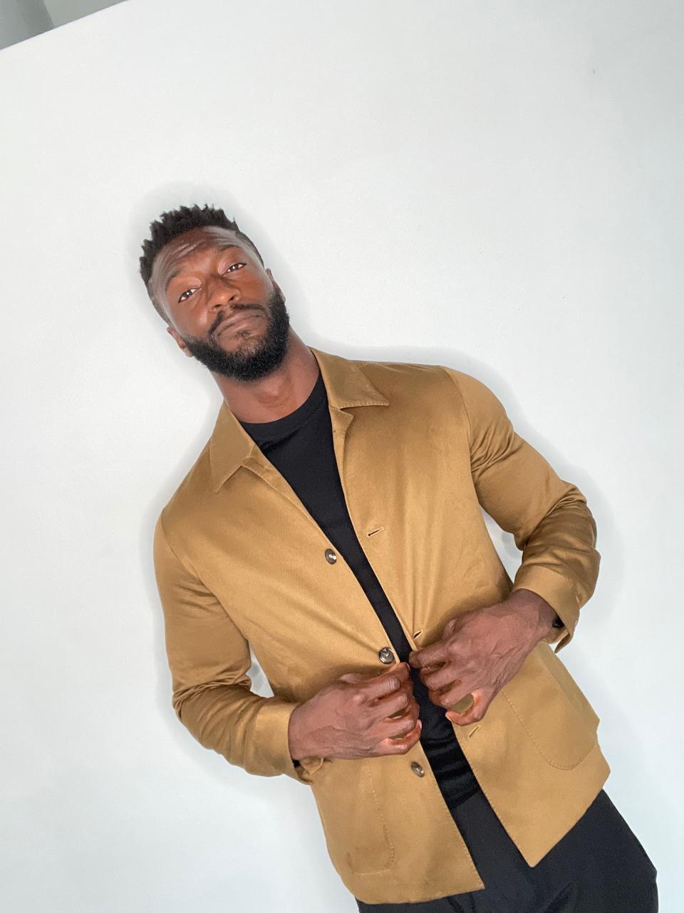Aldis Hodge Turned the Zegna Men’s Show Into an At-Home Photo Shoot