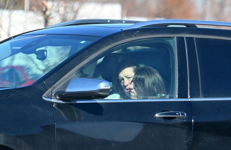 Abby and Brittany out and about on a car ride. MEGA