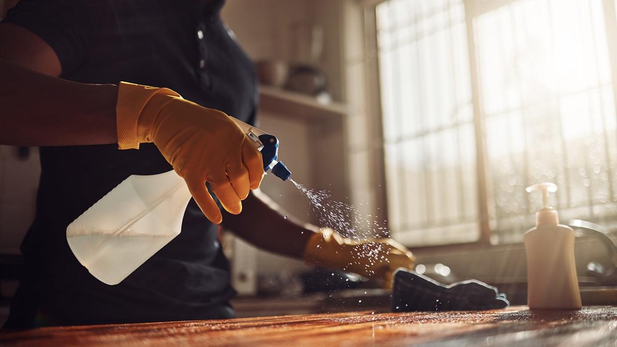 Cleaning the counters